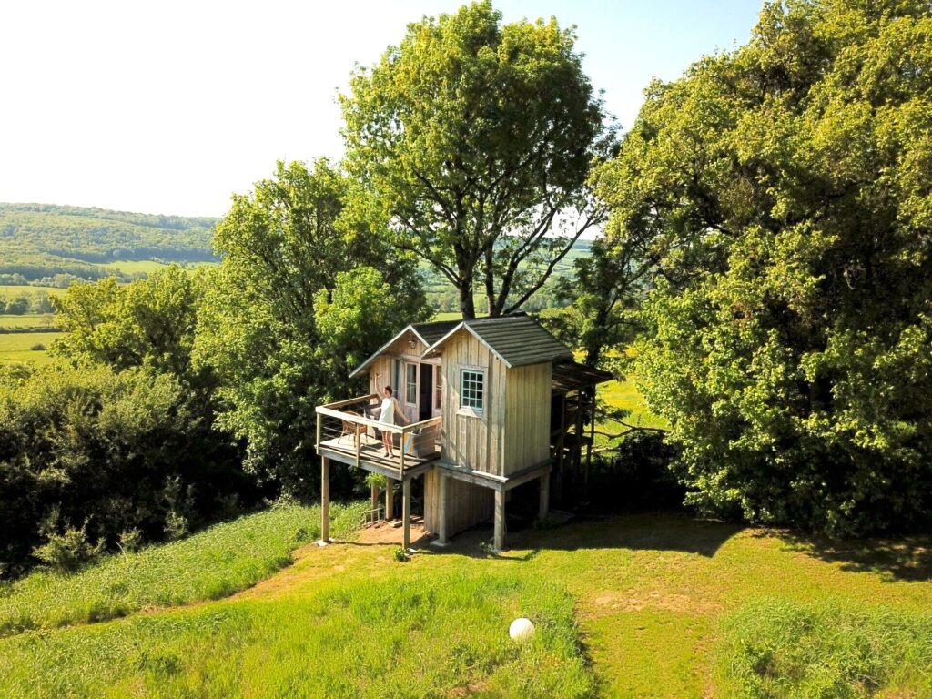 vue extérieur la cabane