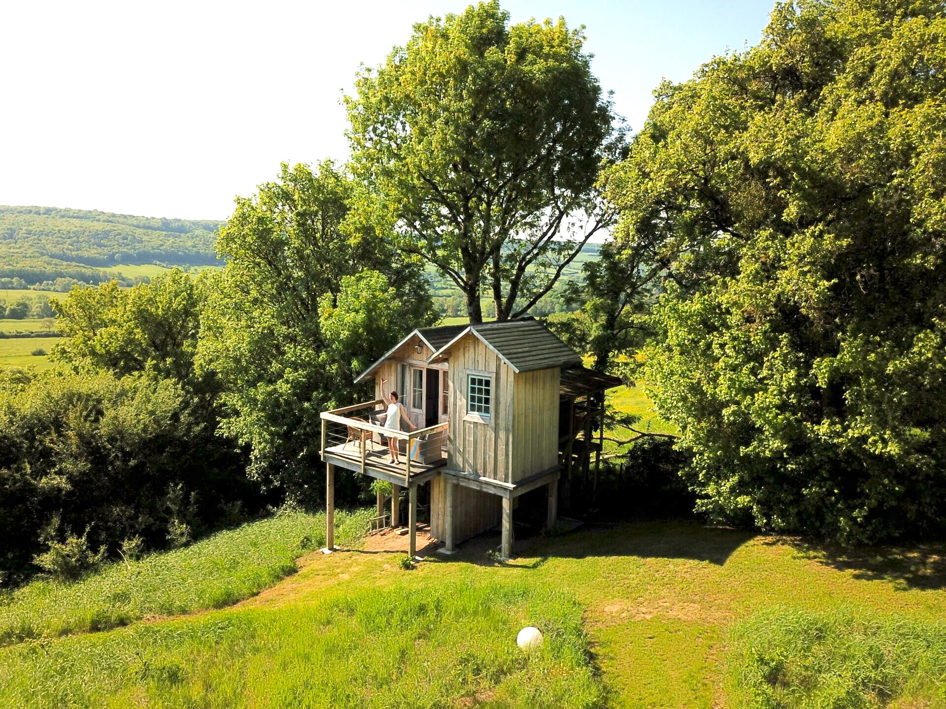 vue extérieur la cabane