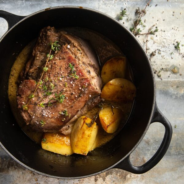 Echine de porc aux pommes